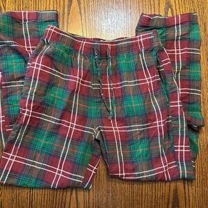 Goodfellow & Co Red and Green Casual Plaid Bottoms